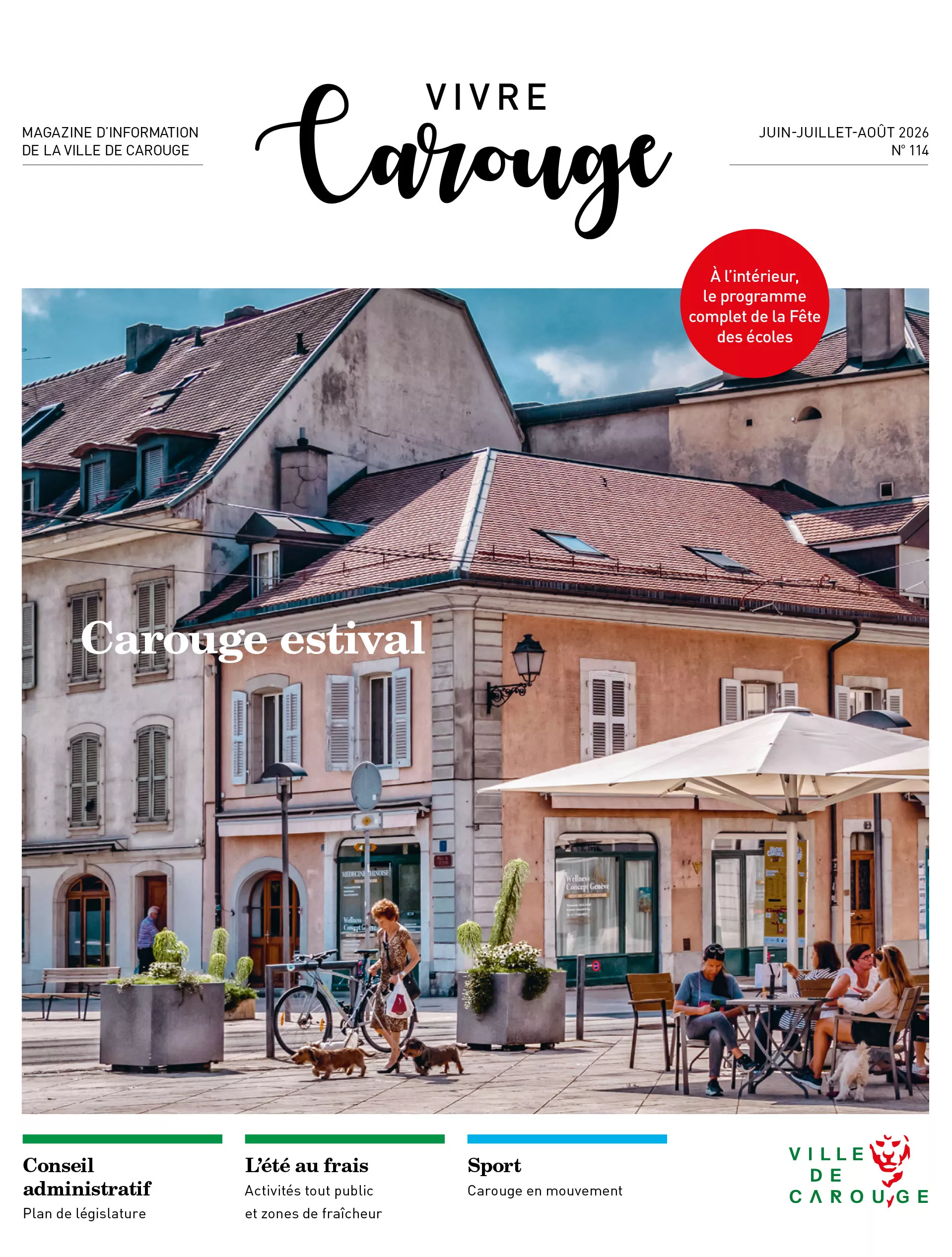 Vivre Carouge, le journal communal de la Ville de Carouge